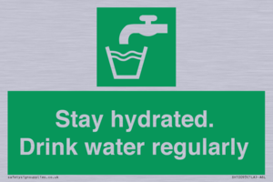 Stay hydrated. Drink water regularly 